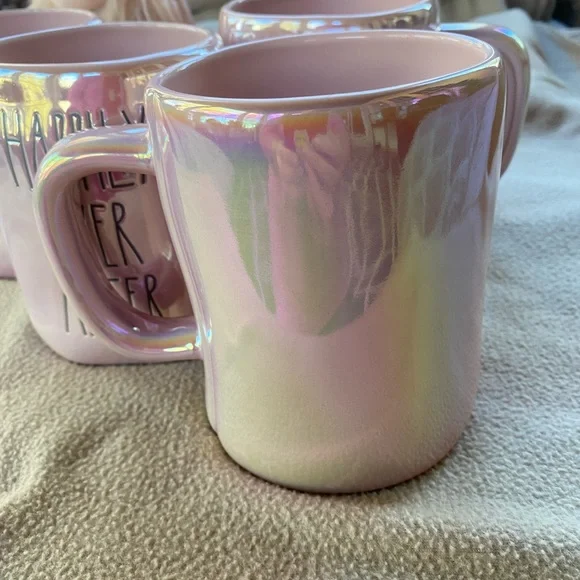 RaeDunn by Magenta, “Happily Ever After”, Pink Iridescent Mug - Picture 9 of 11